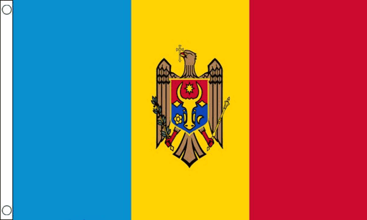 Narrow Moldovas Flag Background