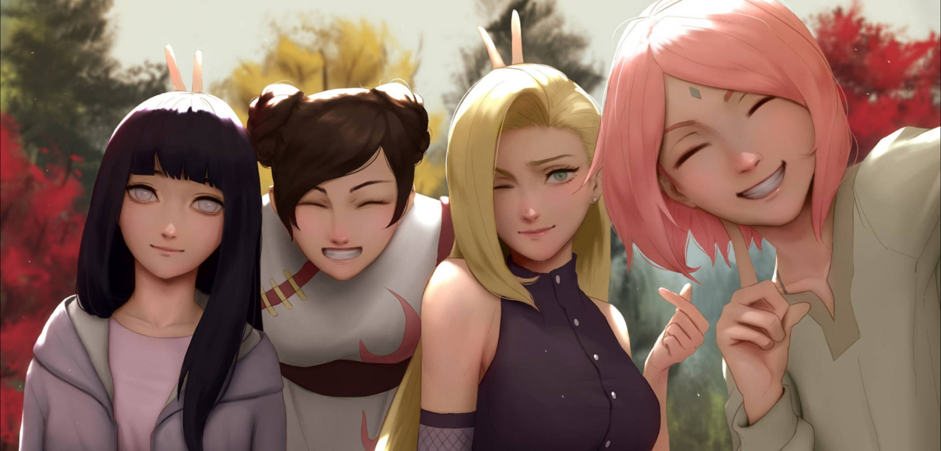 Naruto 4k Girl Characters Wallpaper