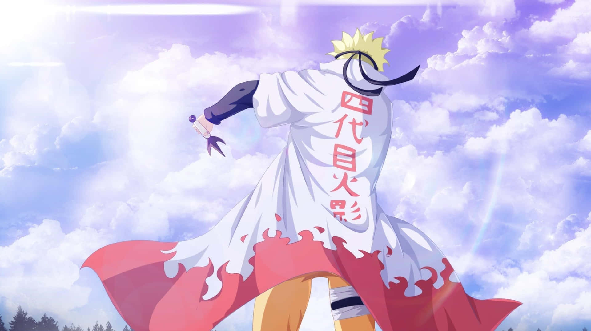 Teléfonoestético Con Ilustración De Naruto. Fondo de pantalla