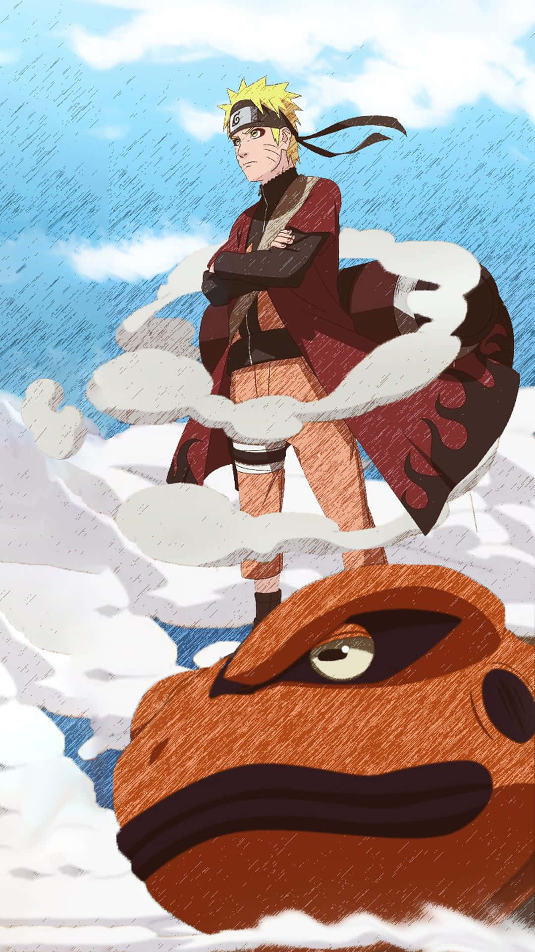 Toad With Naruto Aesthetic Phone Wallpaper