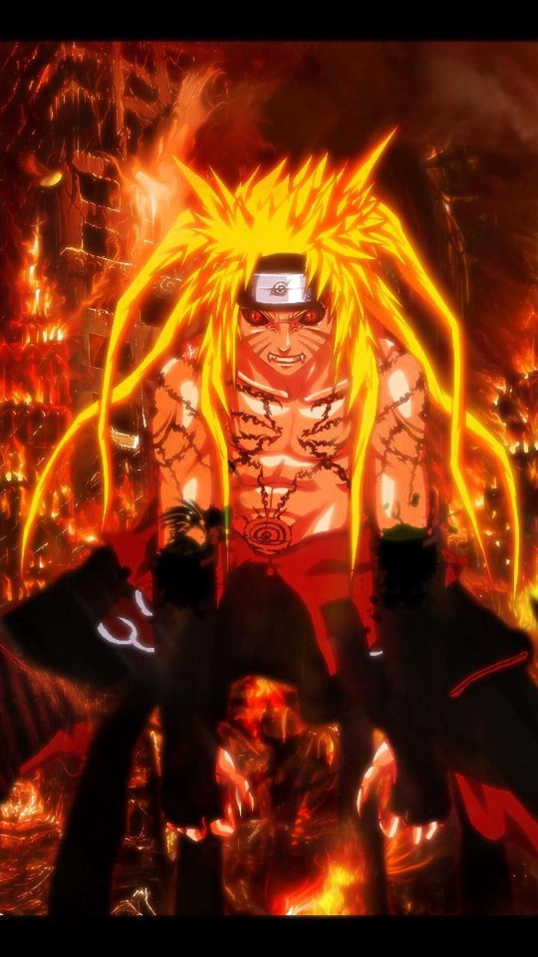 Unsolitario Uzumaki Naruto Espera El Inicio De Los Exámenes Chunin De Konoha. Fondo de pantalla