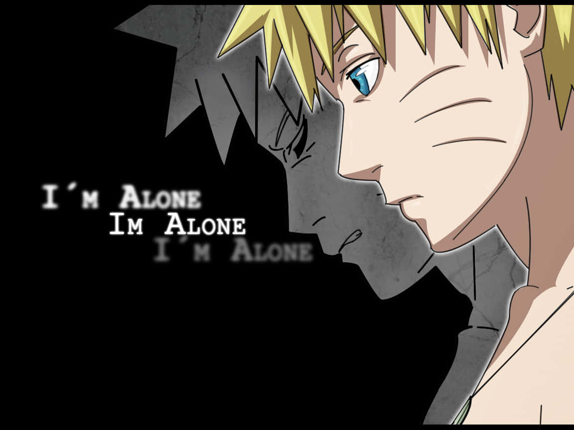 Naruto er alene, men langt fra alene. Wallpaper