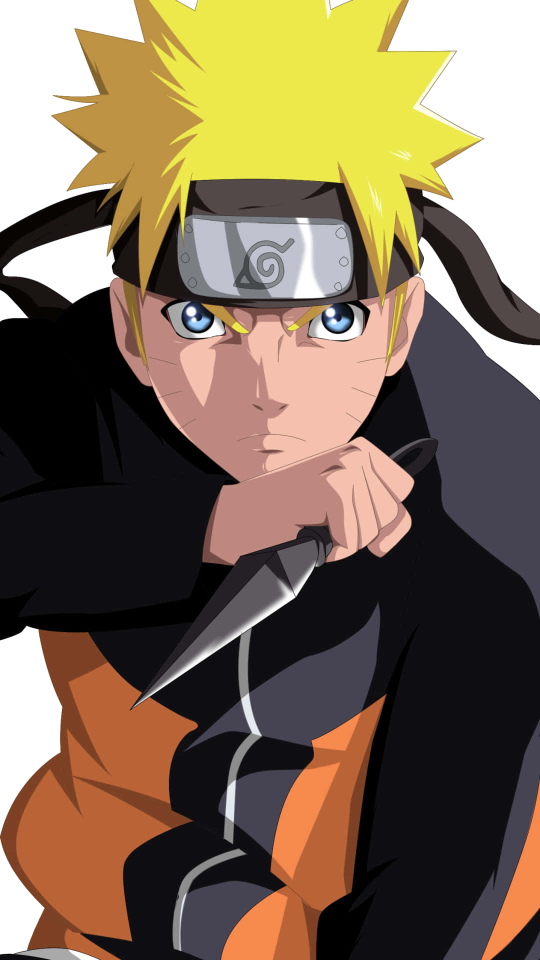 Naruto stands alone against the enemies Wallpaper