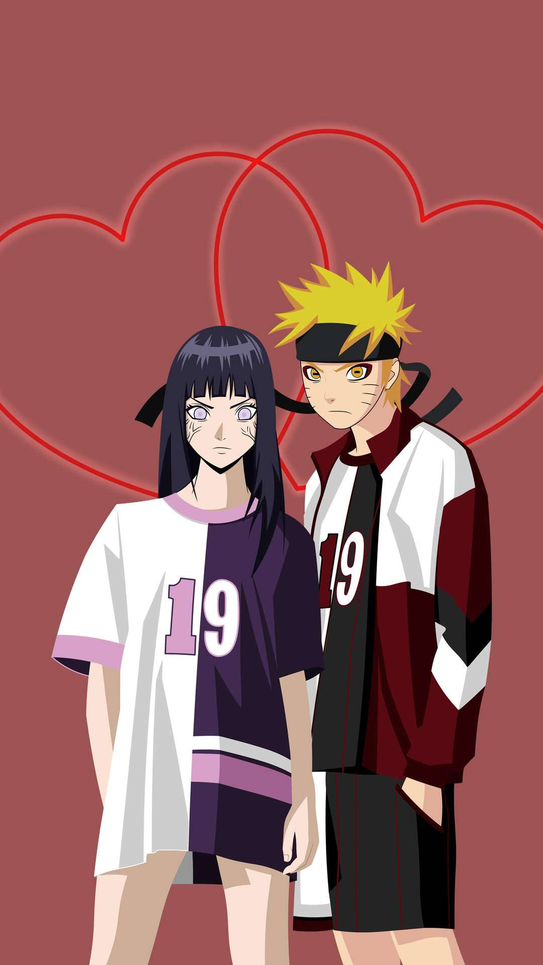Naruto And Hinata Casual Wear Wallpaper