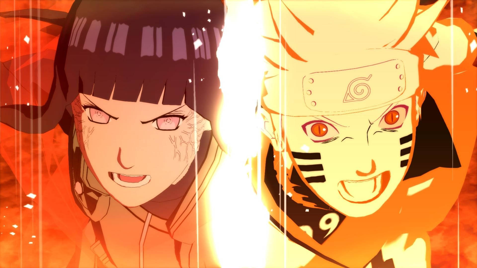 Naruto And Hinata Split Art Wallpaper