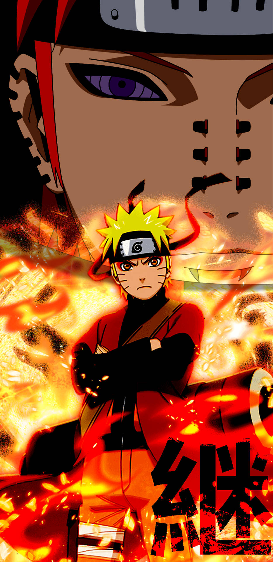 Naruto Og Smerte Plakat Wallpaper
