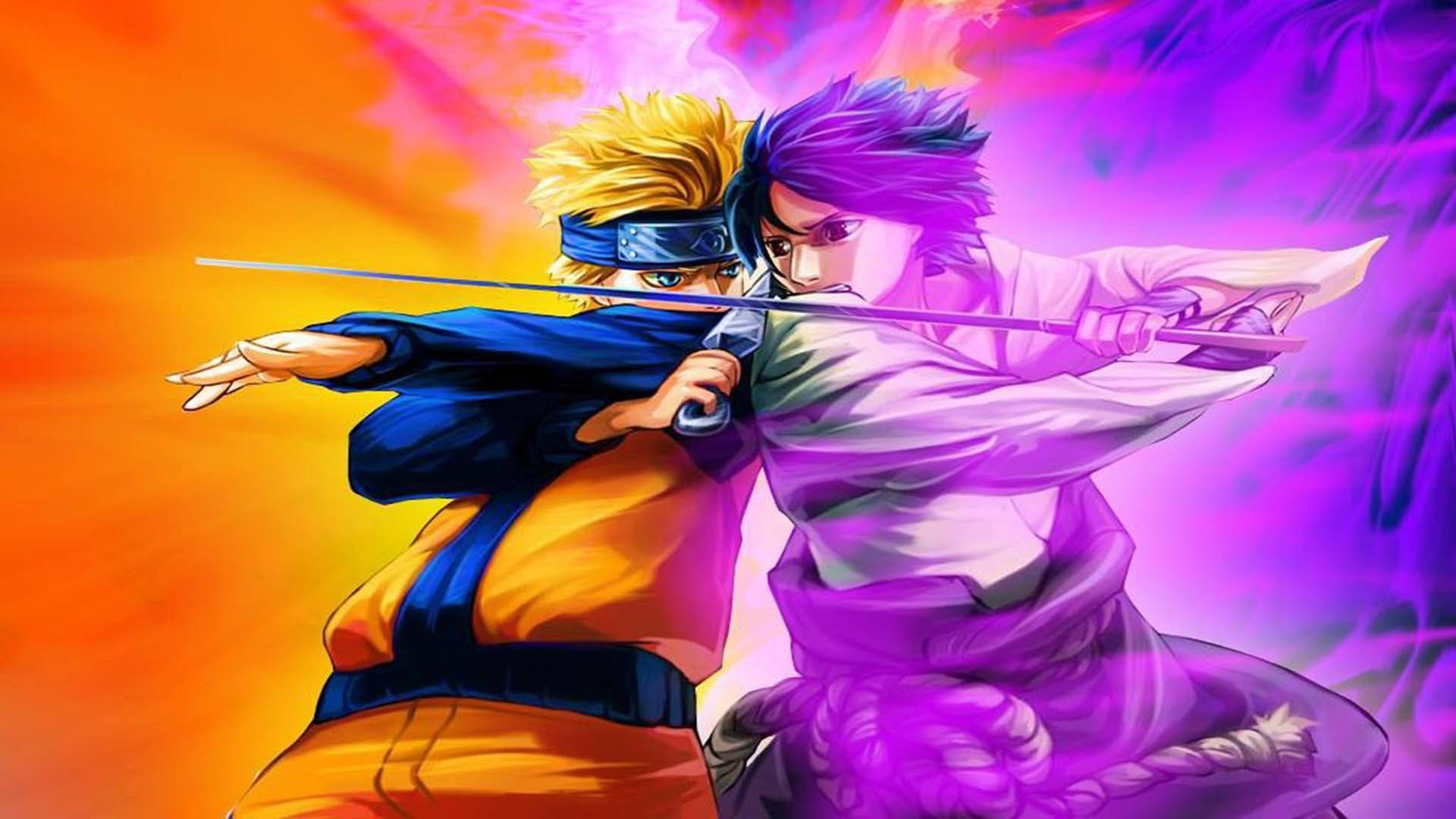 Naruto and Rogue Ninja Sasuke Wallpaper