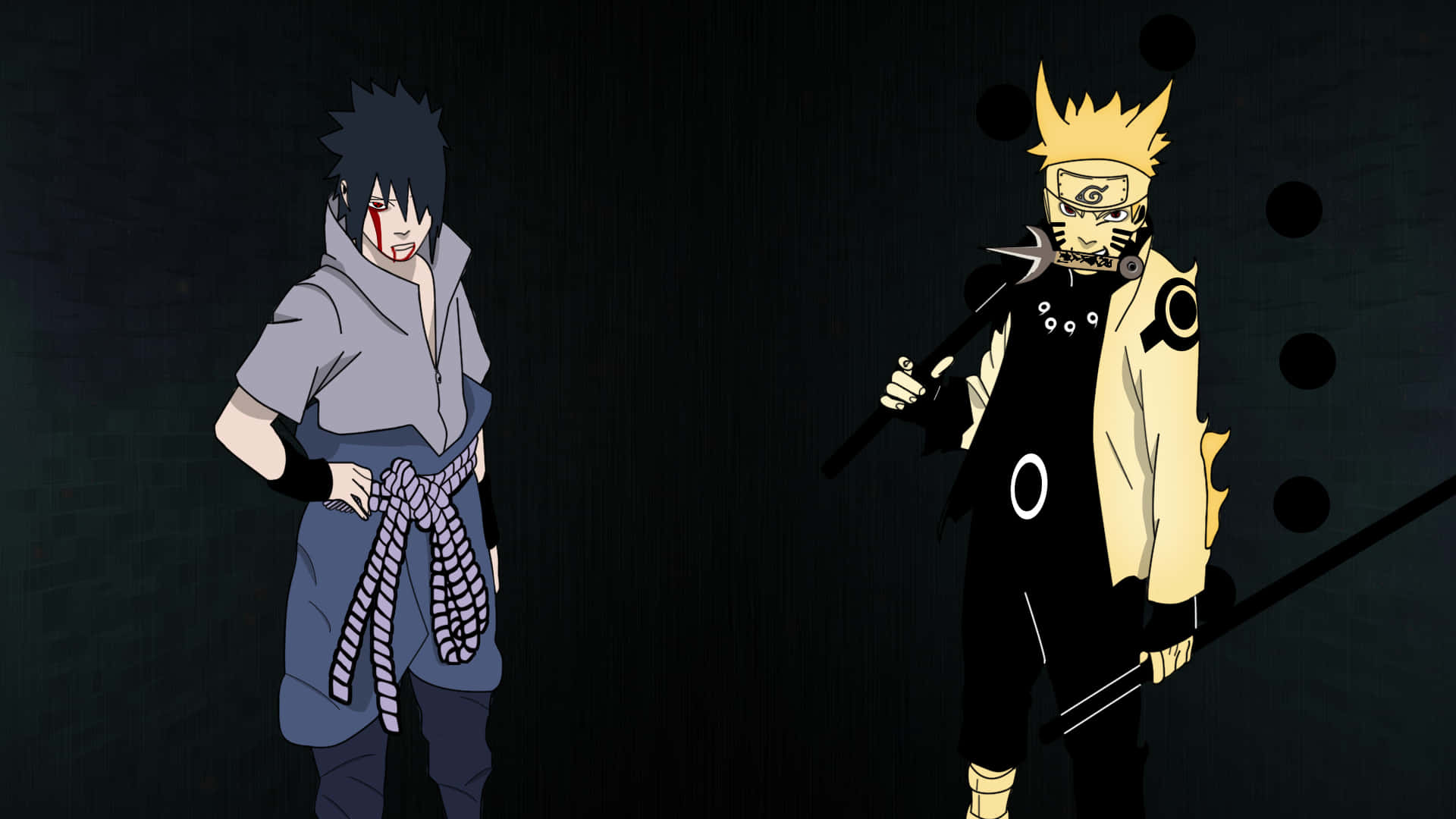 Naruto And Sasuke Anime Cartoon Wallpaper