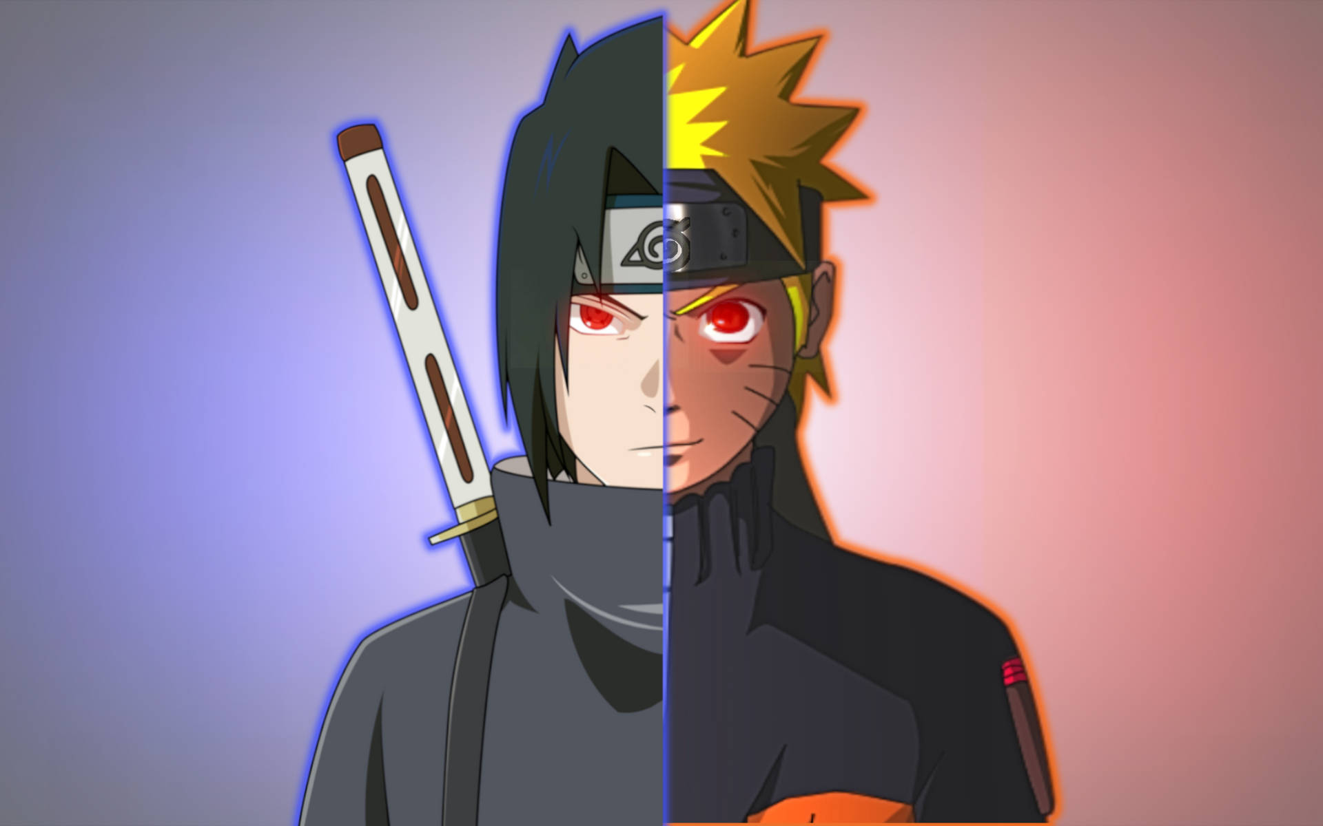 Naruto And Sasuke Combined Wallpaper
