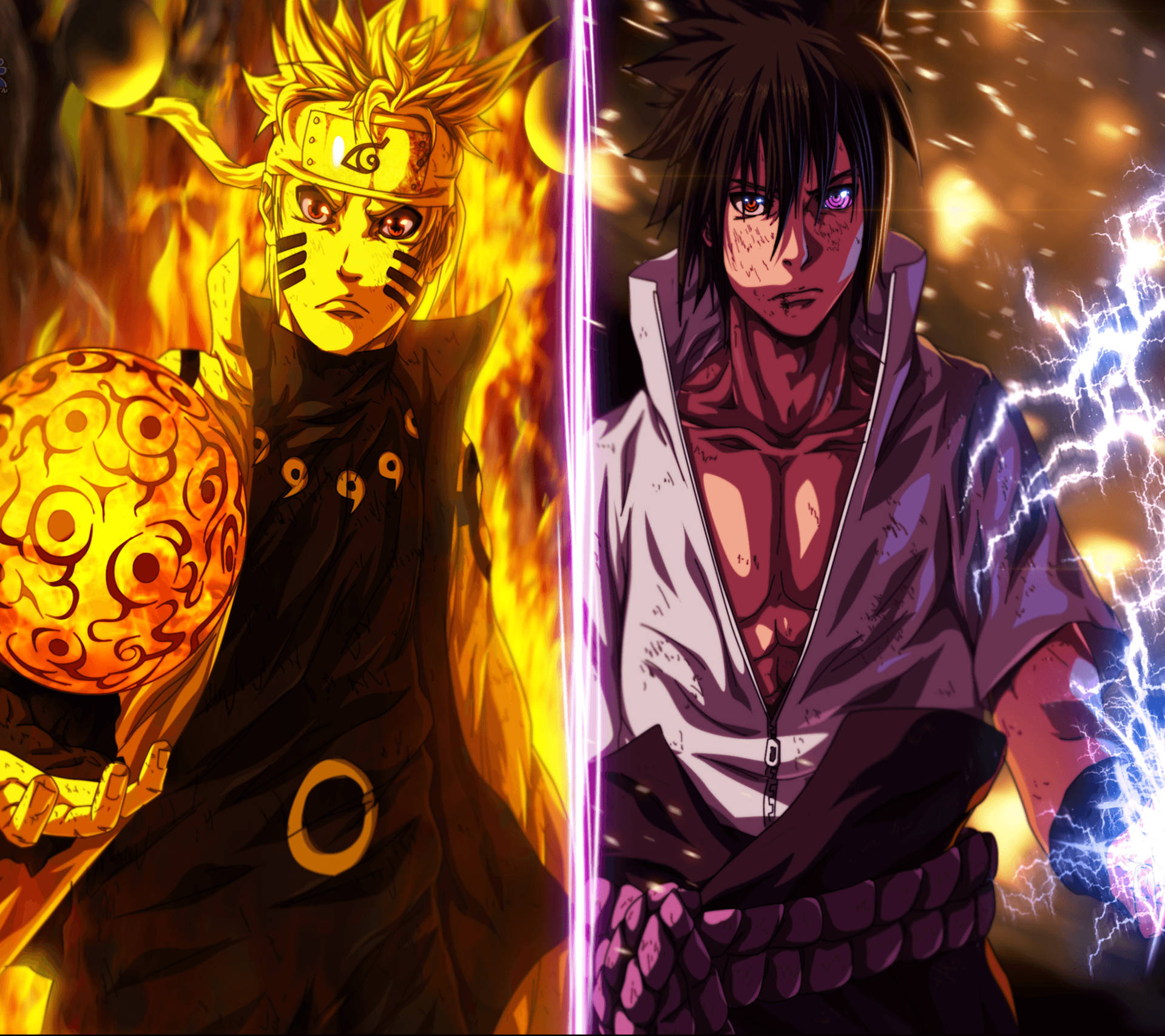 Naruto And Sasuke Fight