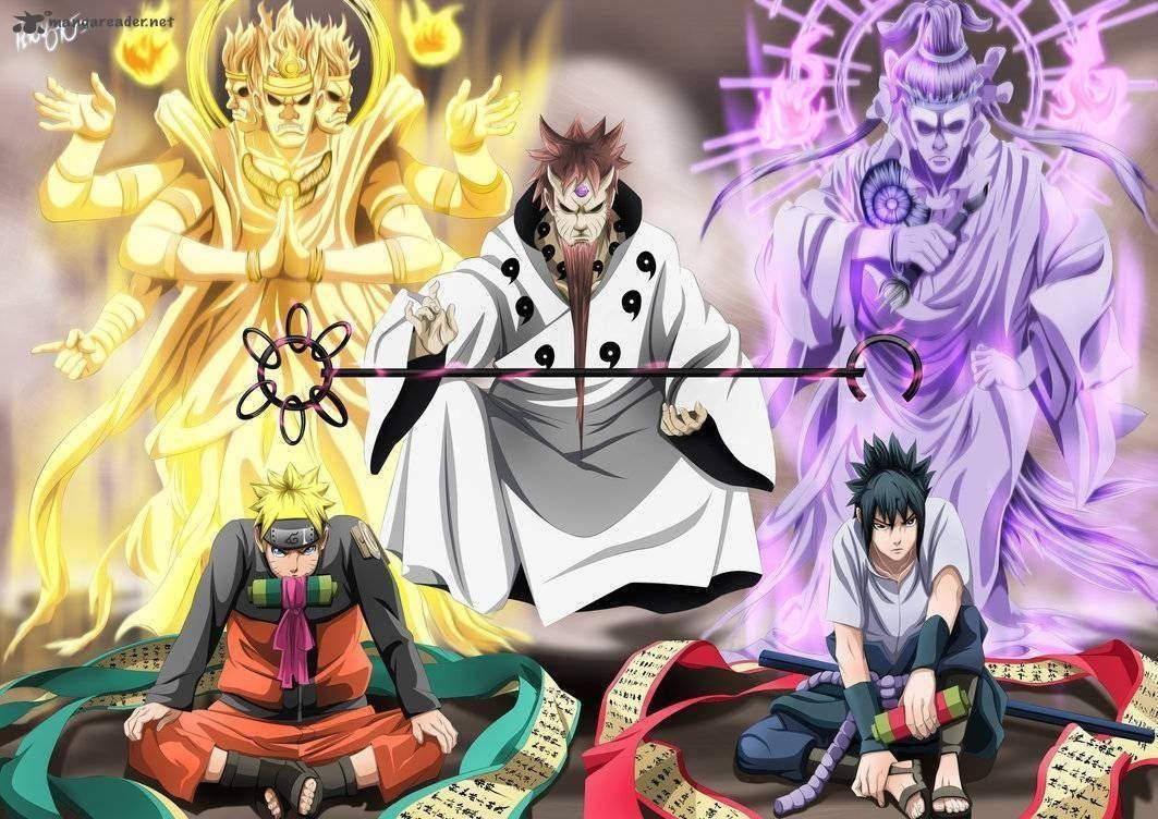 Naruto And Sasuke In Action. Wallpaper