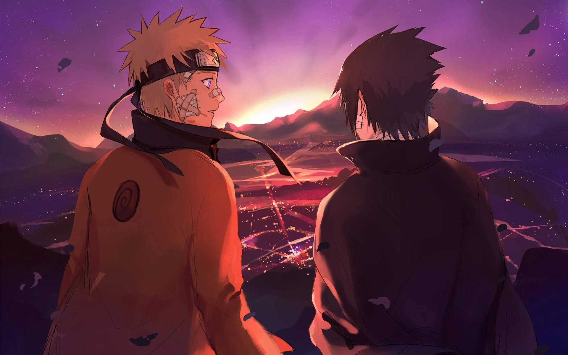 Naruto And Sasuke Of Hidden Leaf Wallpaper
