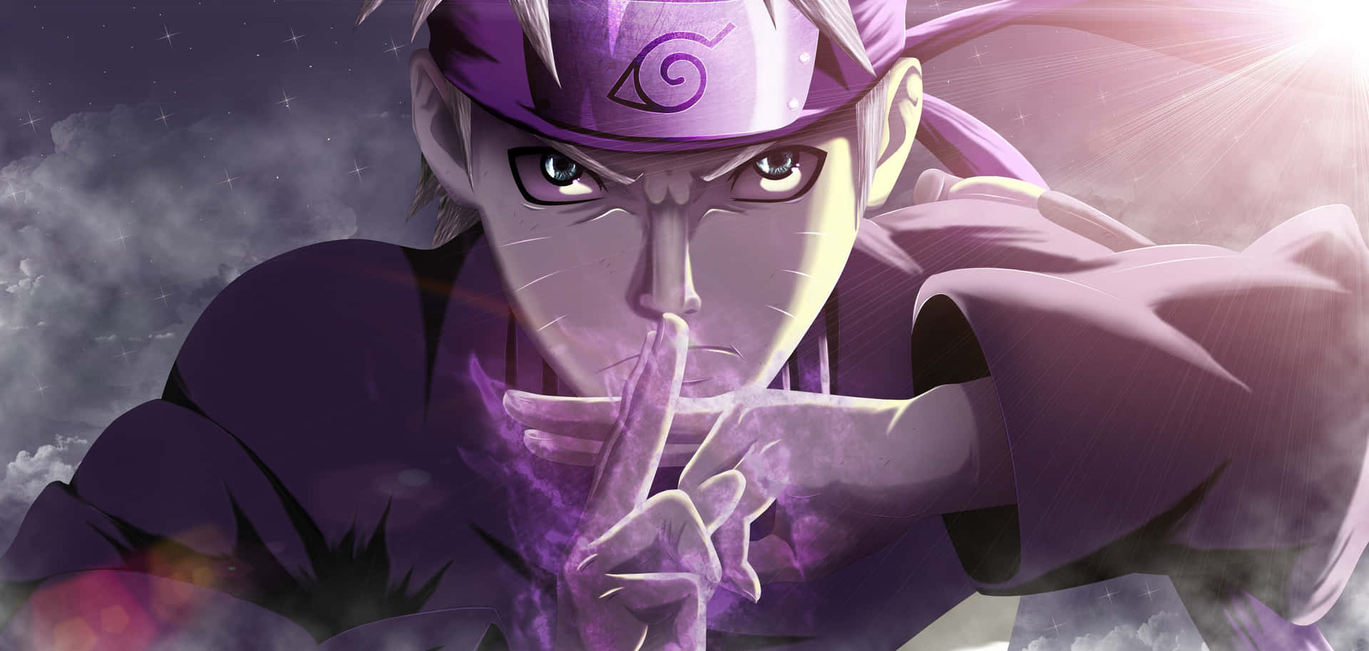 Narutostellt Sich Seinem Erzfeind Orochimaru Gegenüber. Wallpaper