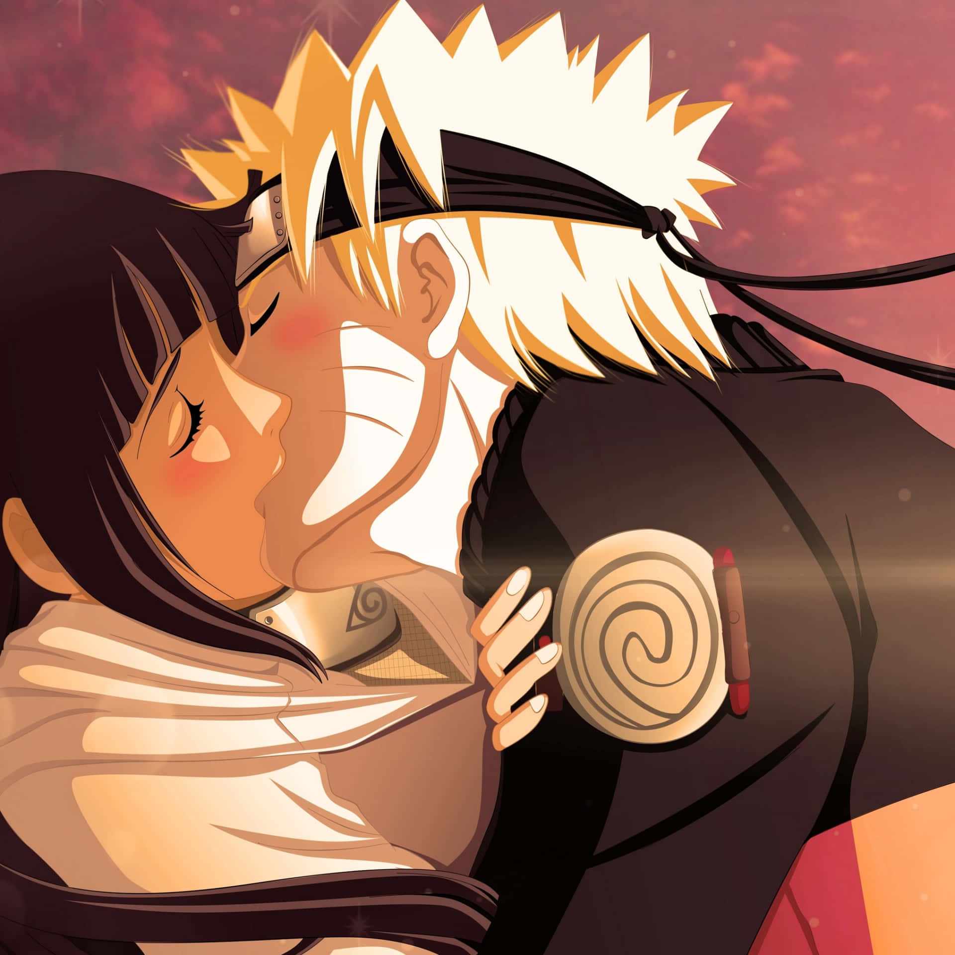 Narutooch Naruto - Kyssande Bakgrundsbild. Wallpaper
