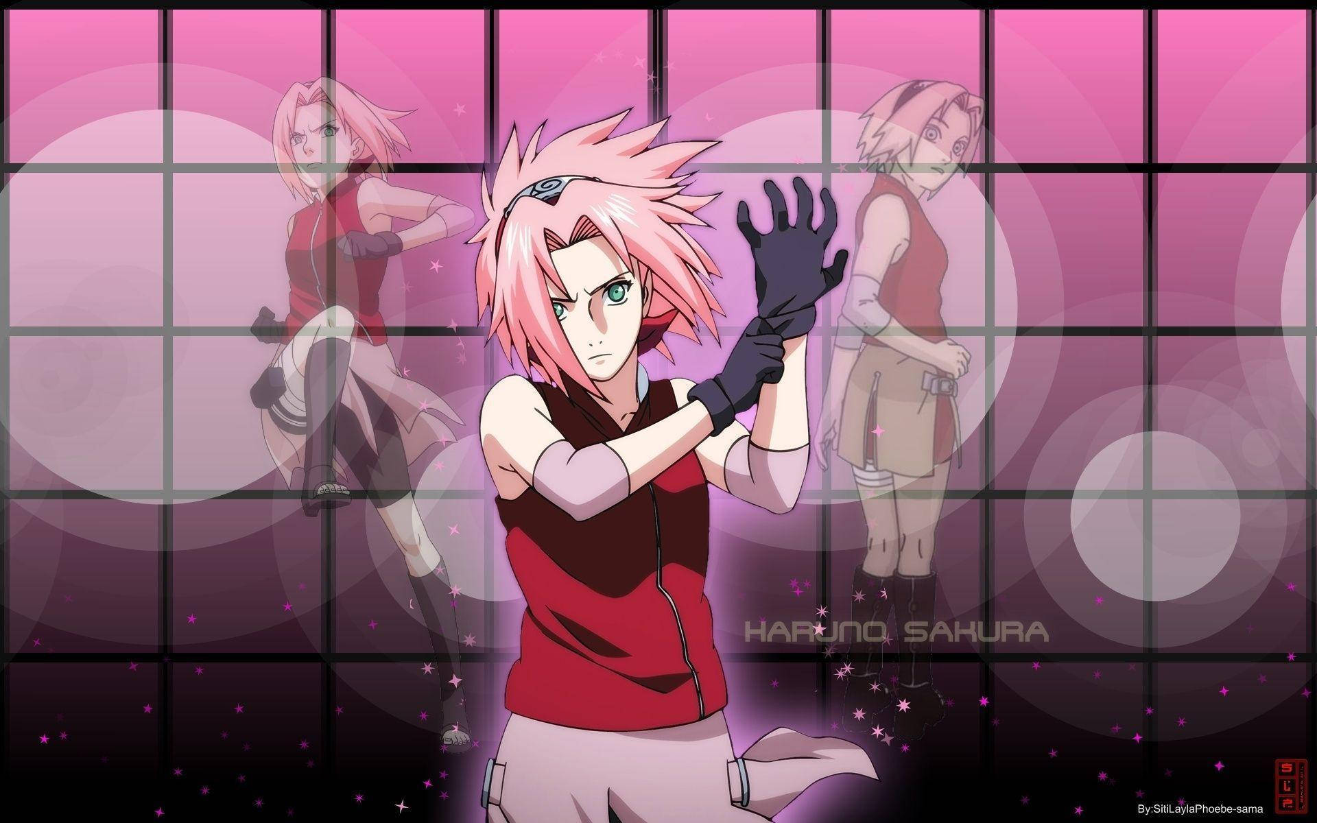 Naruto Anime Fierce Sakura Haruno Wallpaper