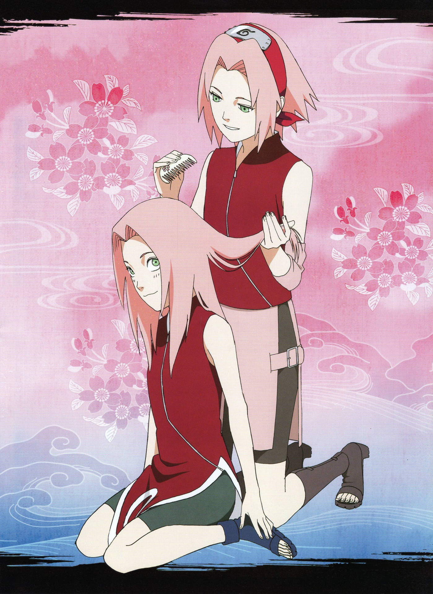 Naruto Anime Young And Adult Sakura