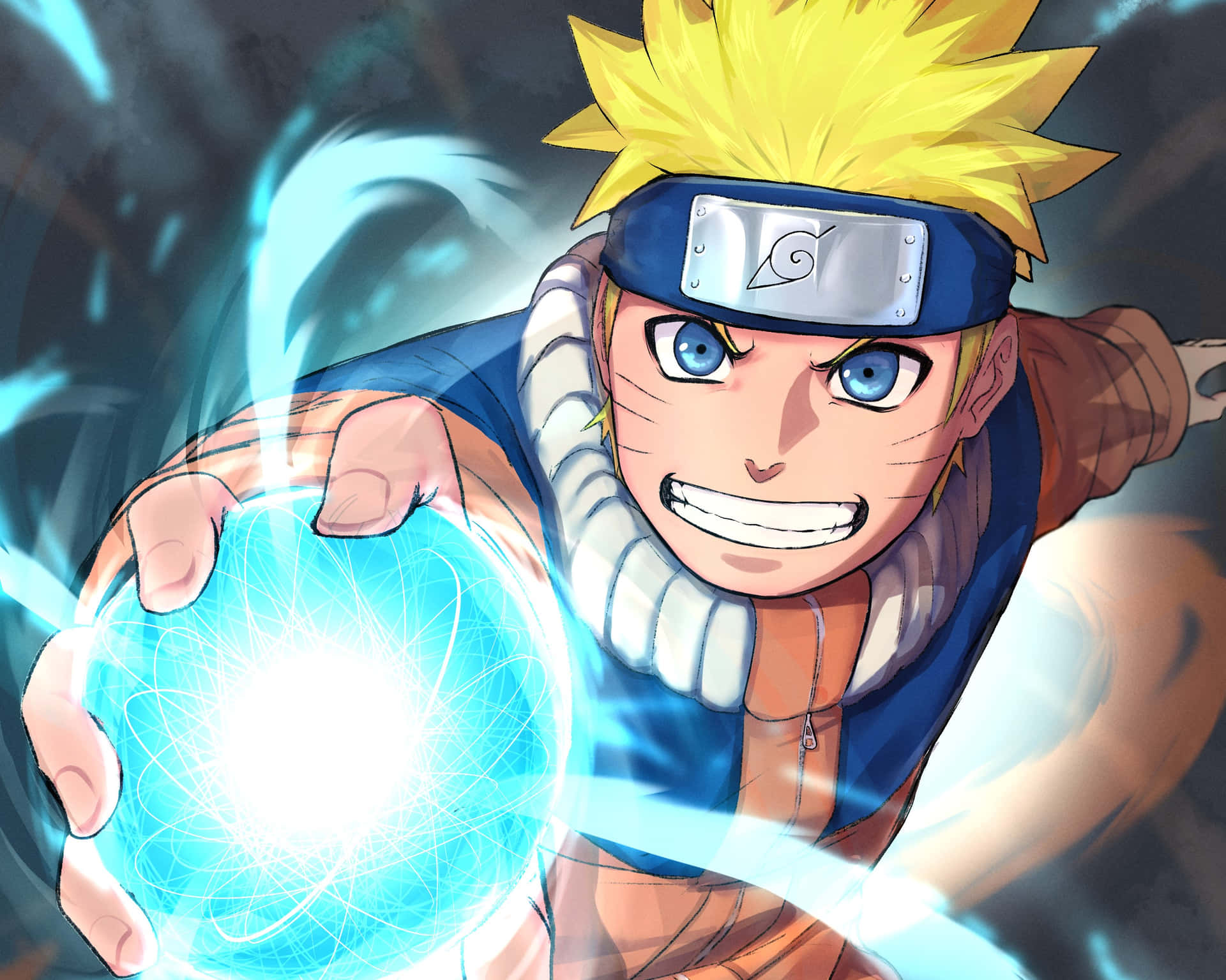 Naruto Uzumaki bliver stærkere hver dag. Wallpaper