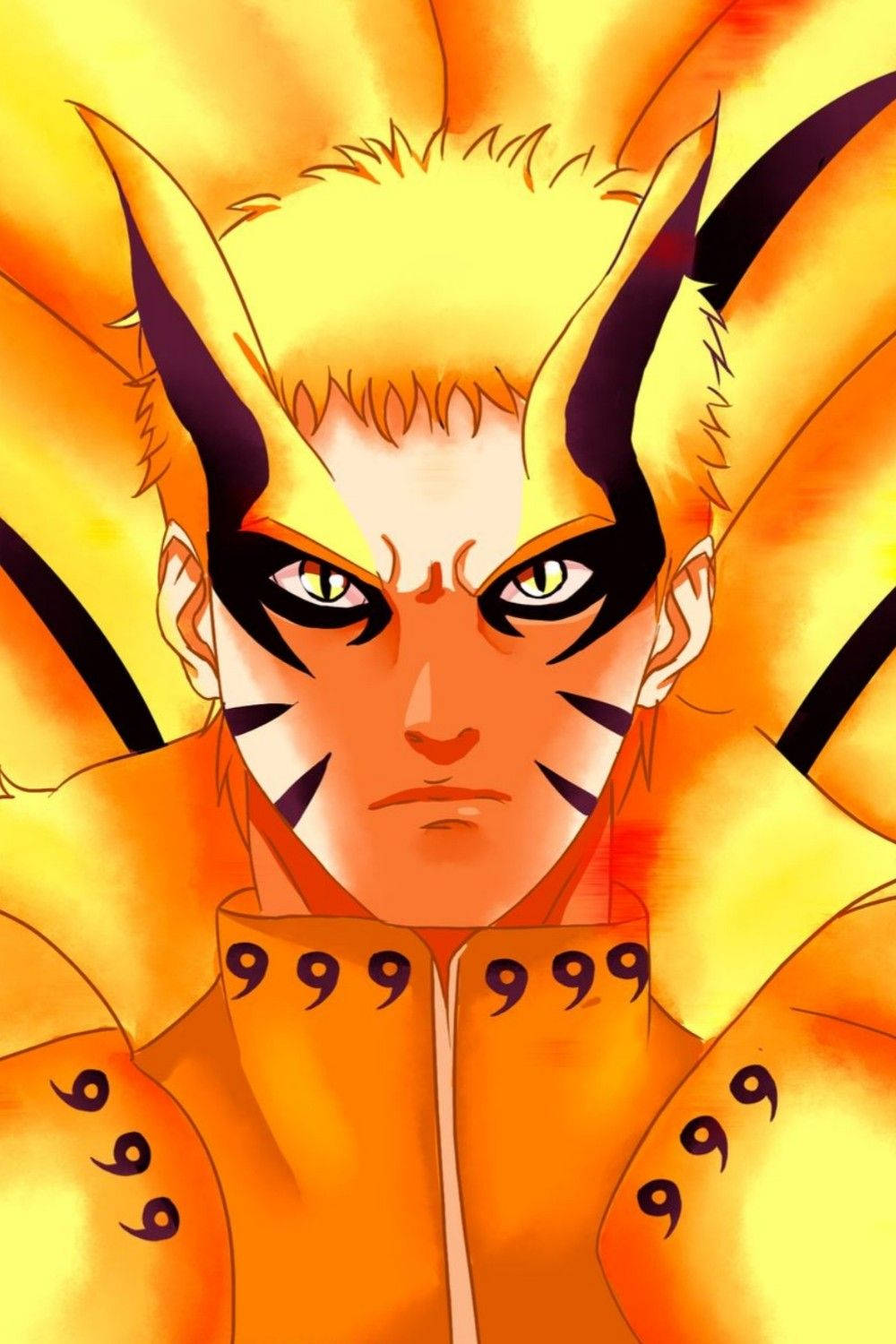 Naruto Baryon Mode Fierce Wallpaper