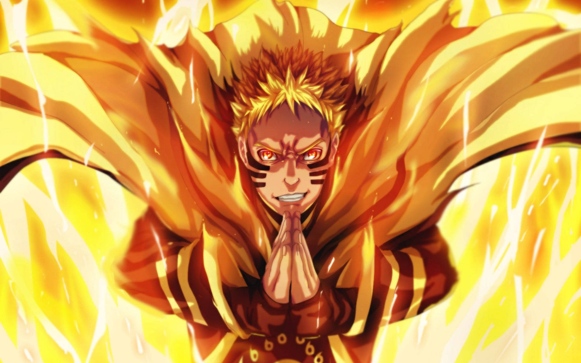Naruto Baryon Mode Gule Flammer Wallpaper