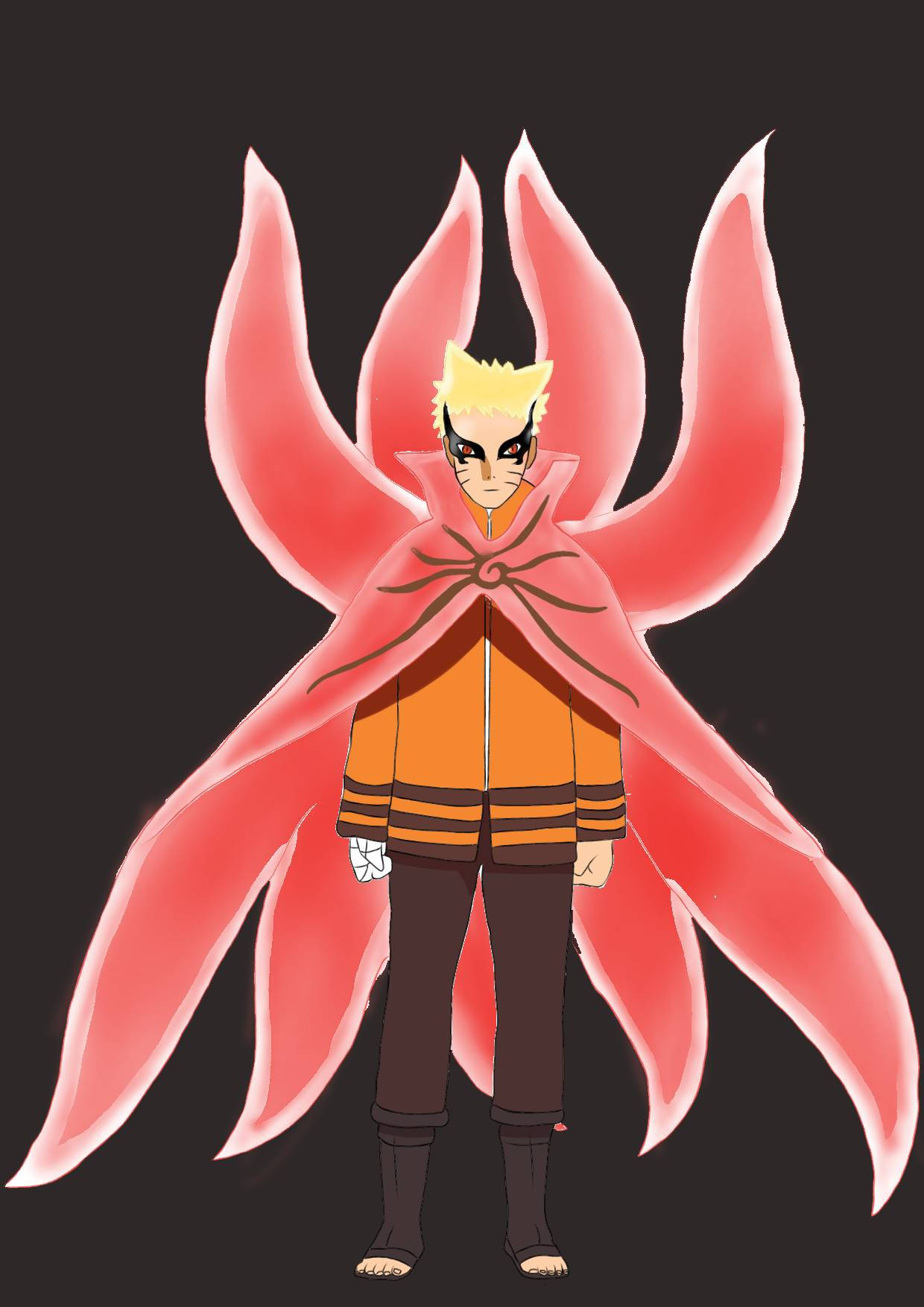 Naruto Baryon Mode Nine Tails