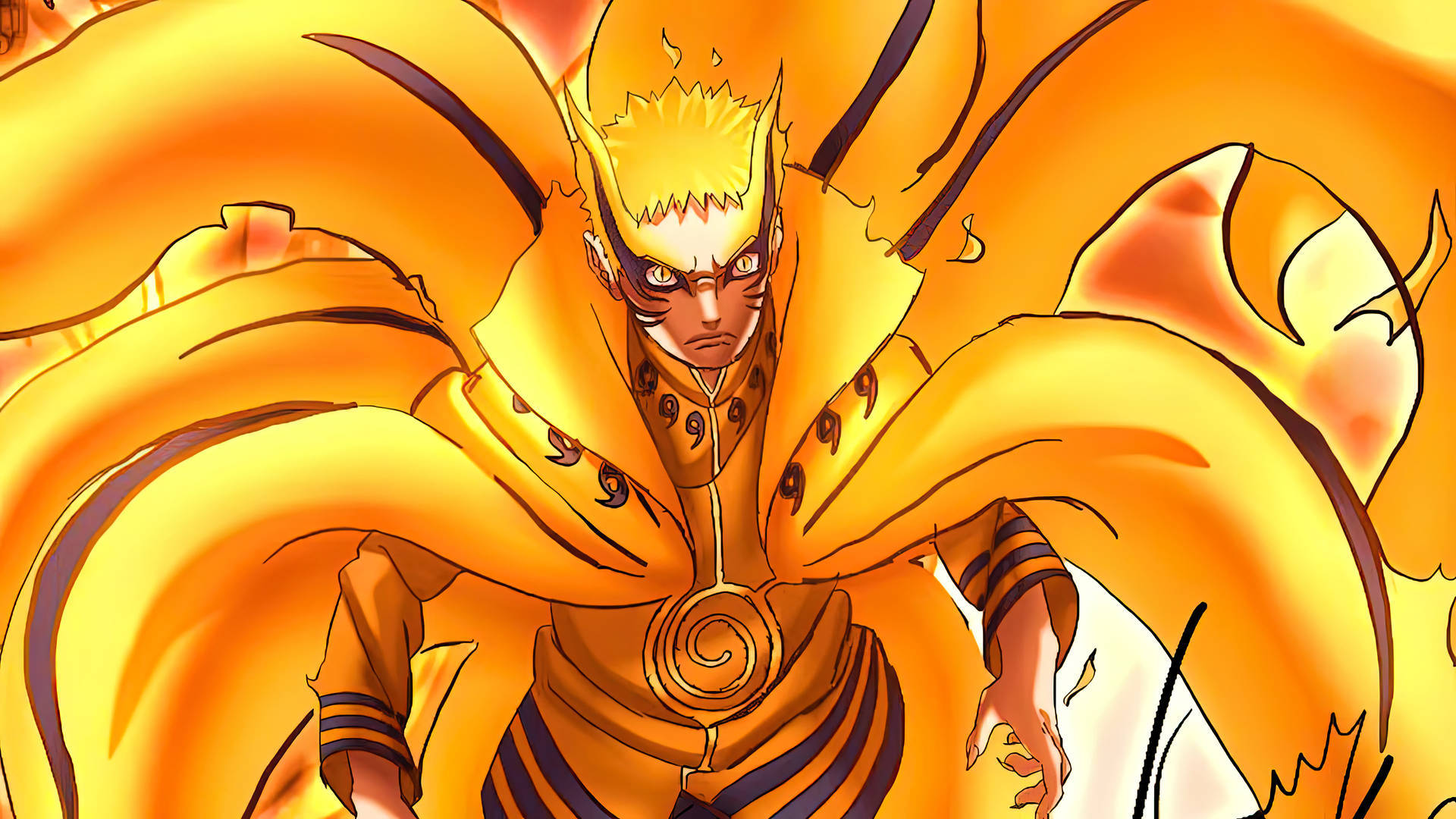 Naruto Baryon Mode Orange Artwork