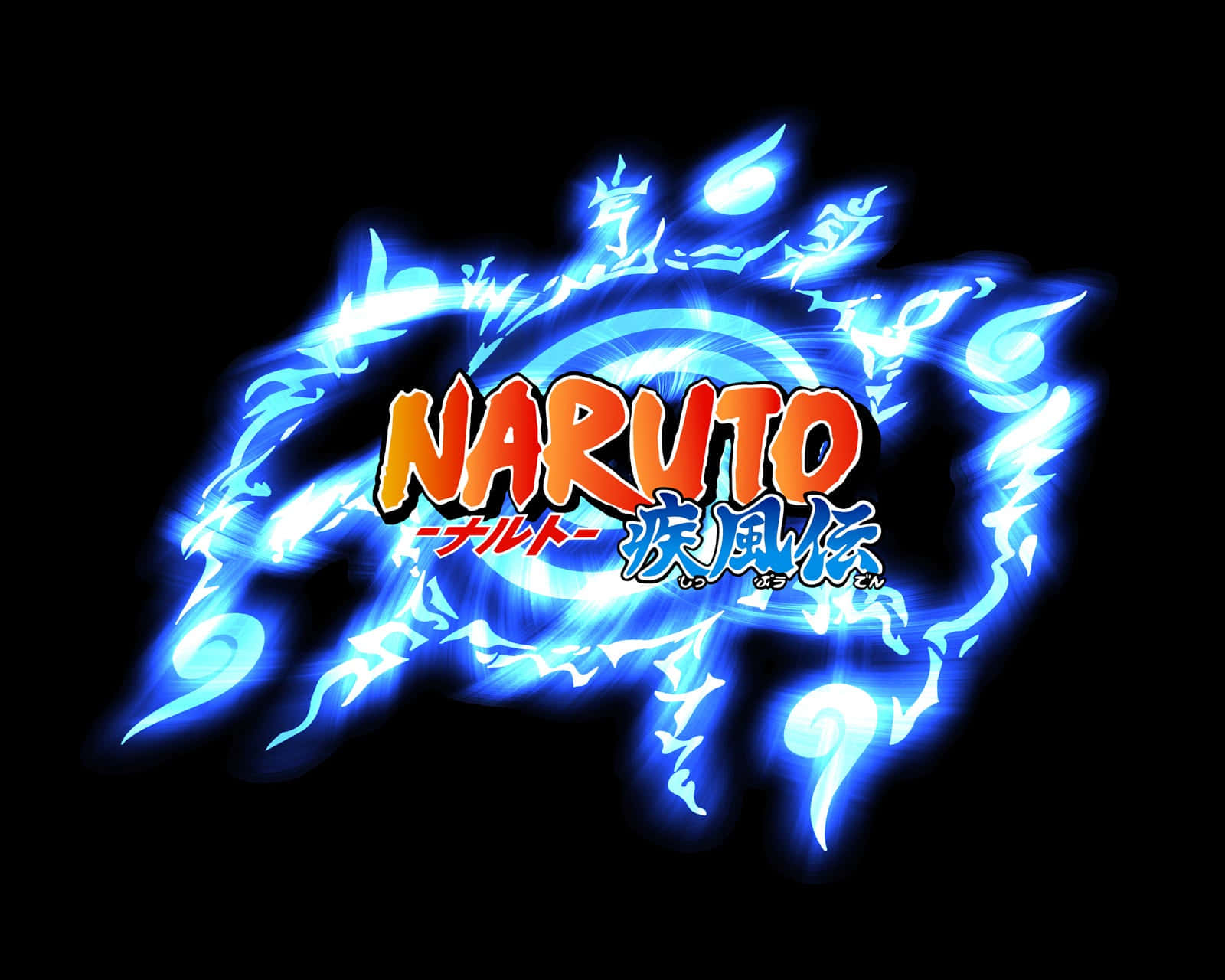 Naruto Blue Chakra Logo Wallpaper
