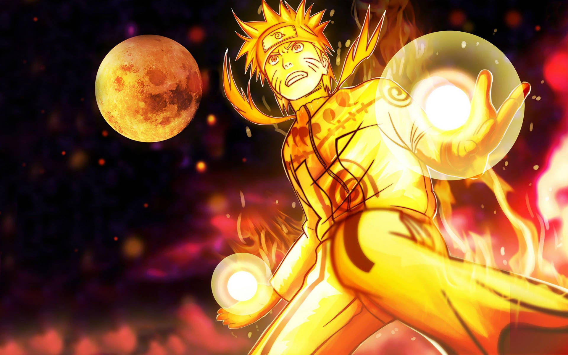 Naruto Chakra Fire Anime Tapet: Fæst ånden fra Hokage med dette anime Chakra Fire tapet. Wallpaper