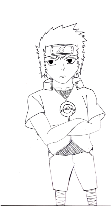 Naruto Character Sketch PNG