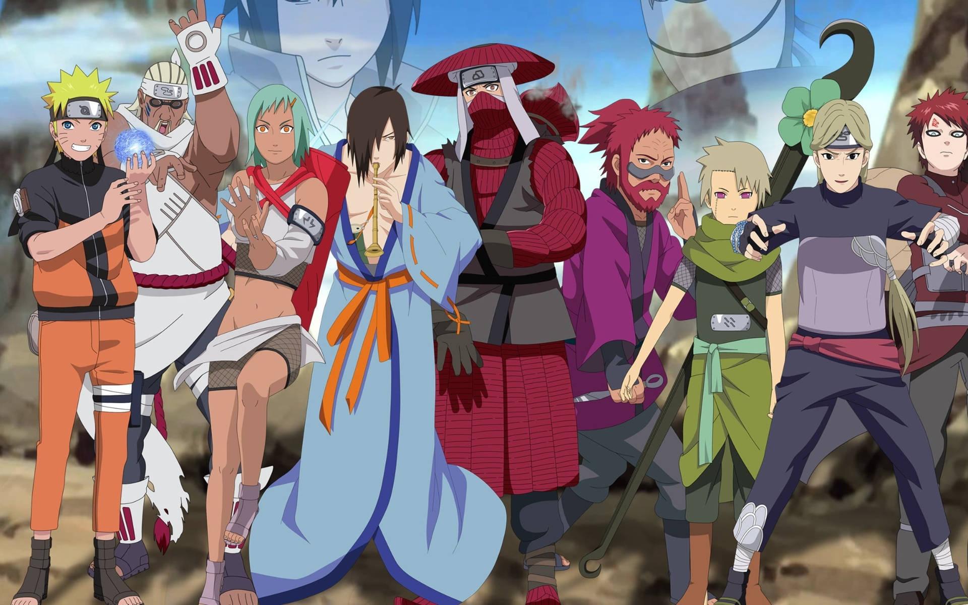 Naruto Characters 9 Jinchuriki Wallpaper
