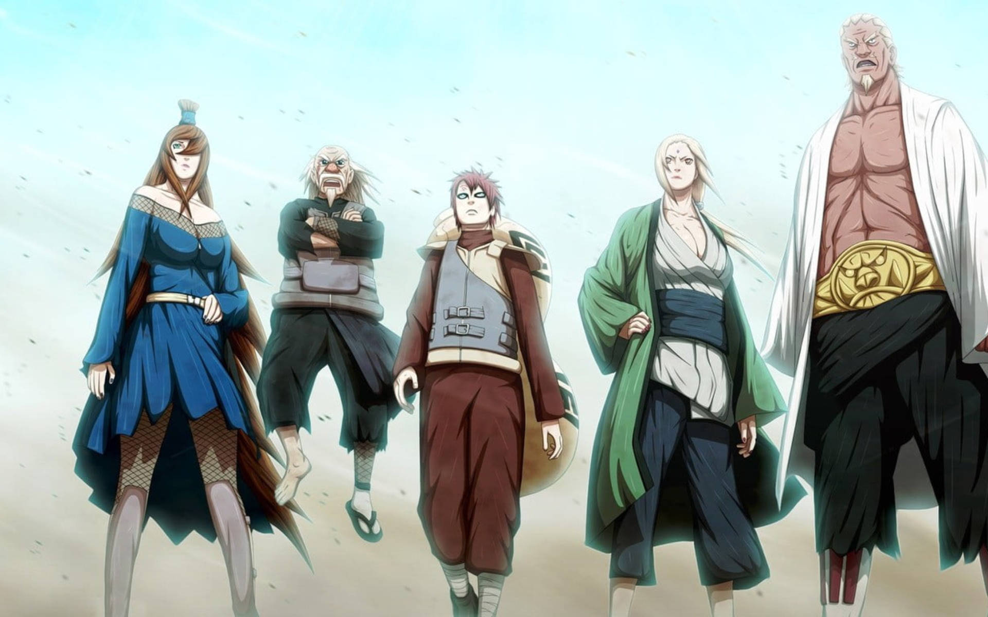 Naruto Characters Five Kage Summit Wallpaper