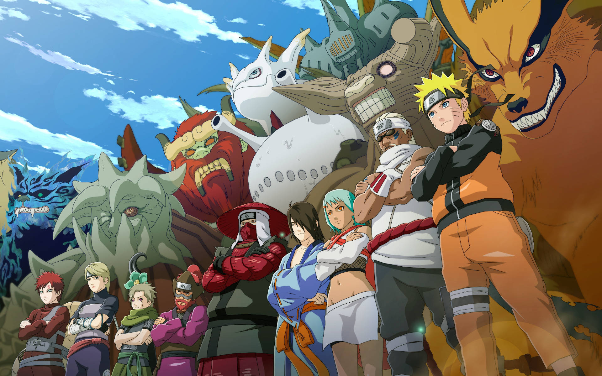 Personaggi Di Naruto Jinchurikis Con Bijus Sfondo