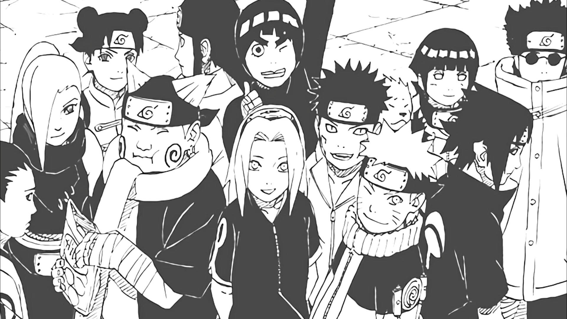 Naruto Characters Konoha Ninjas Wallpaper