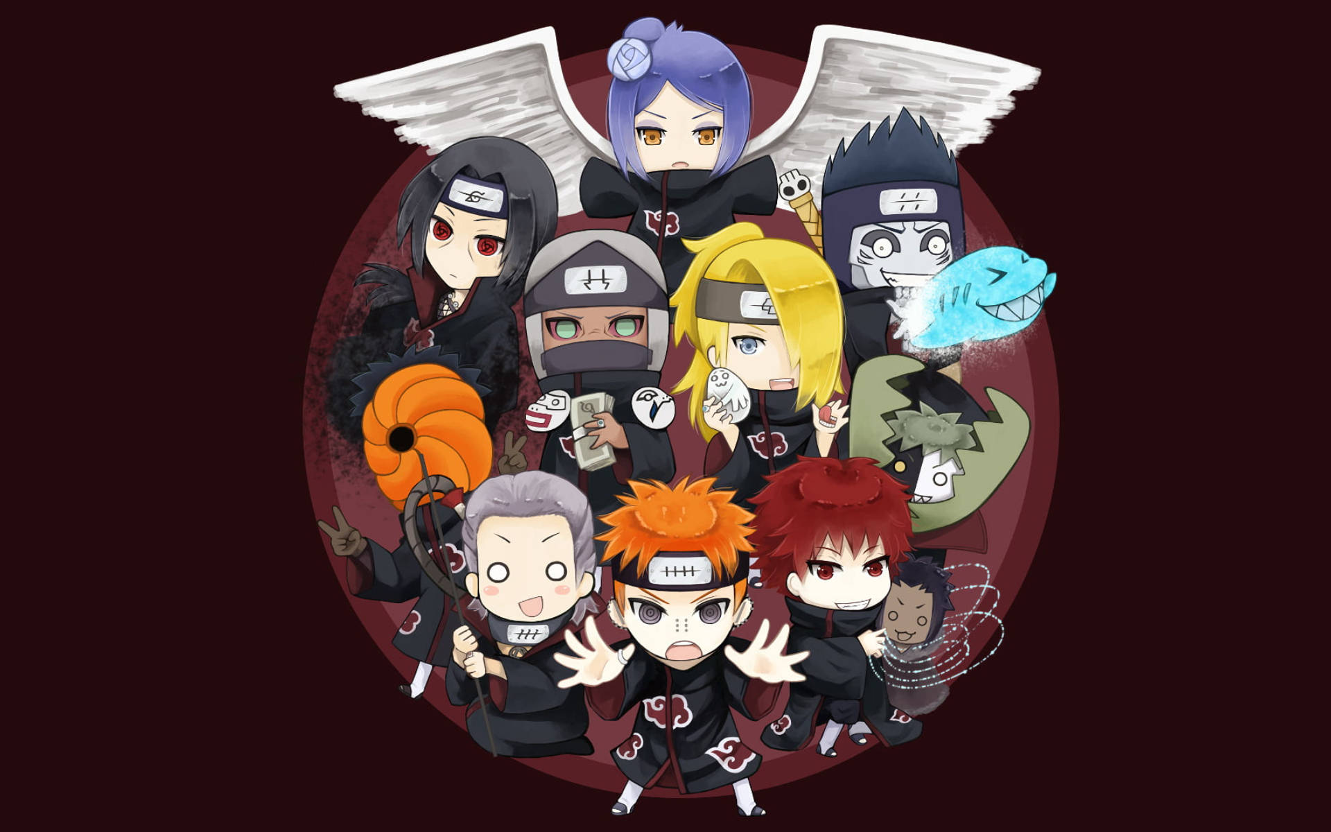 Naruto Characters Mini Akatsuki Wallpaper