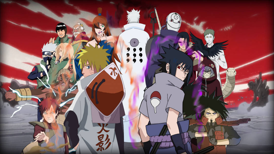 Naruto Karakterer Plakat Wallpaper