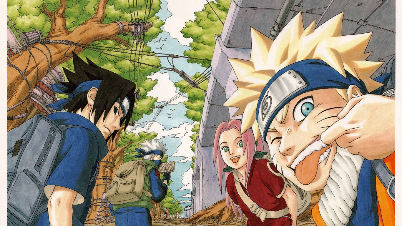 Naruto Karakterer Team 7 du wallpaper Wallpaper