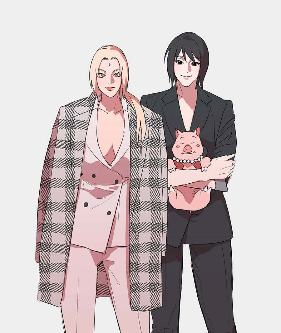 Naruto Charactersin Modern Outfits Wallpaper