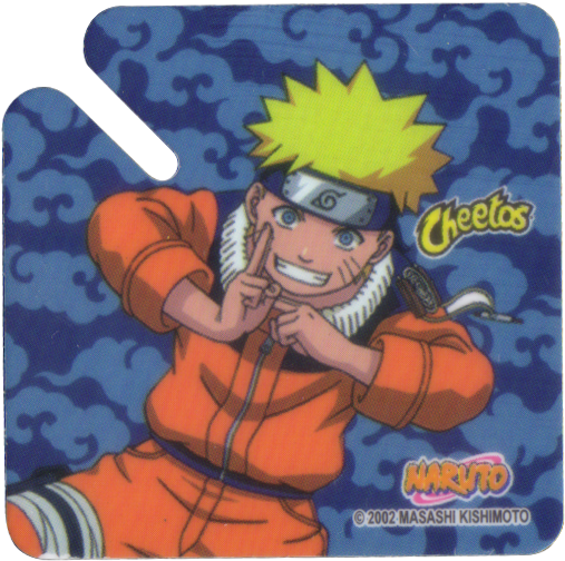 Naruto Cheetos Promotional Card PNG