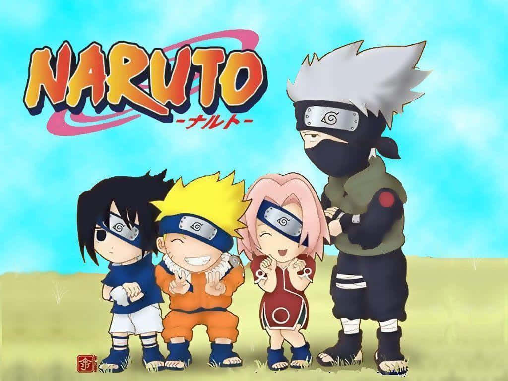 Iniciandouna Divertida Aventura Con Naruto Chibi. Fondo de pantalla