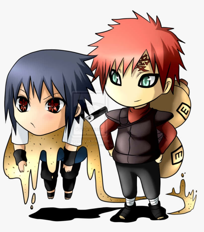 Naruto Uzumaki, the popular protagonist from the hit anime ‘Naruto’, in his chibi form Wallpaper
