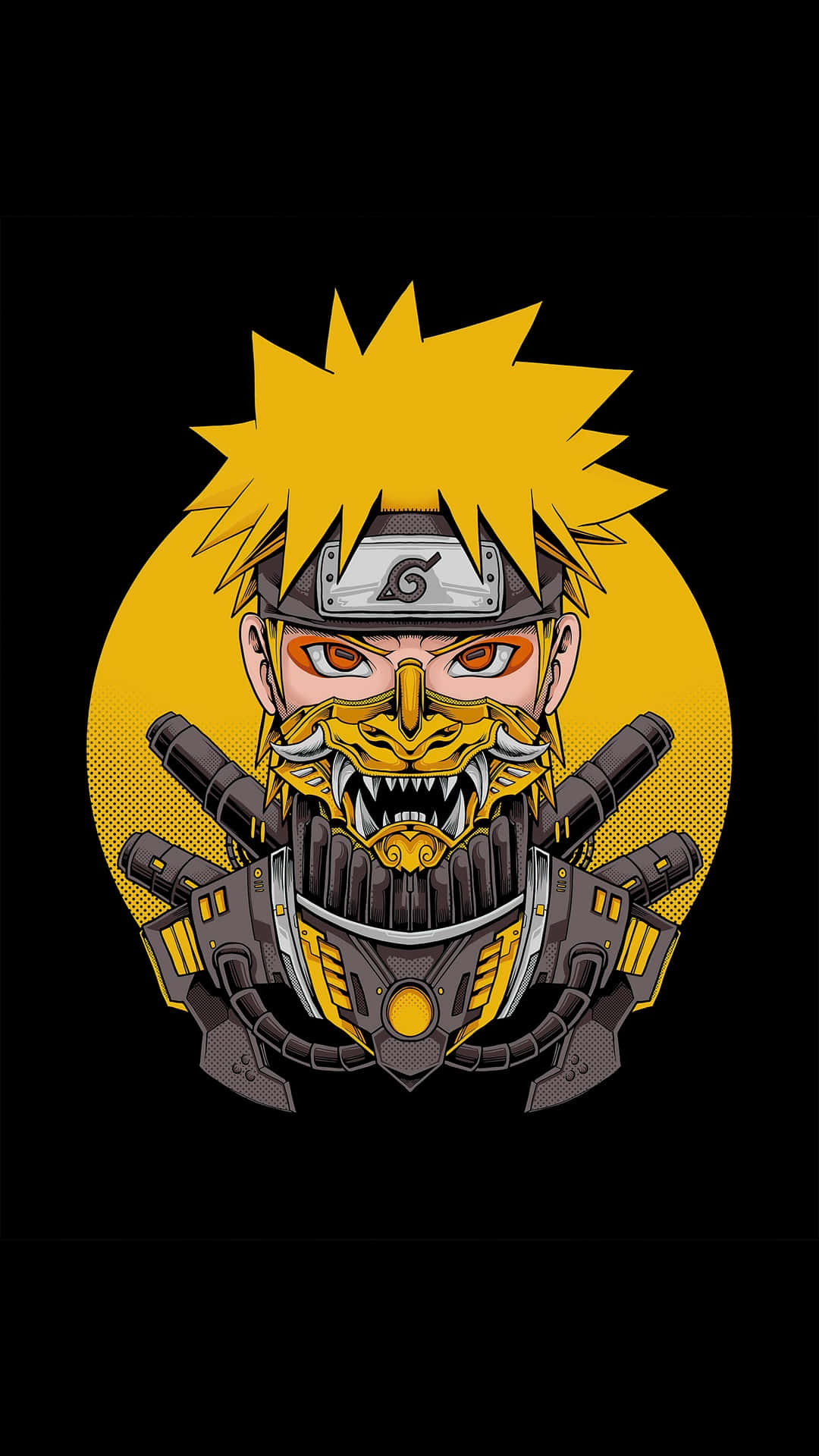 Naruto Cyberpunk Mashup Artwork Wallpaper
