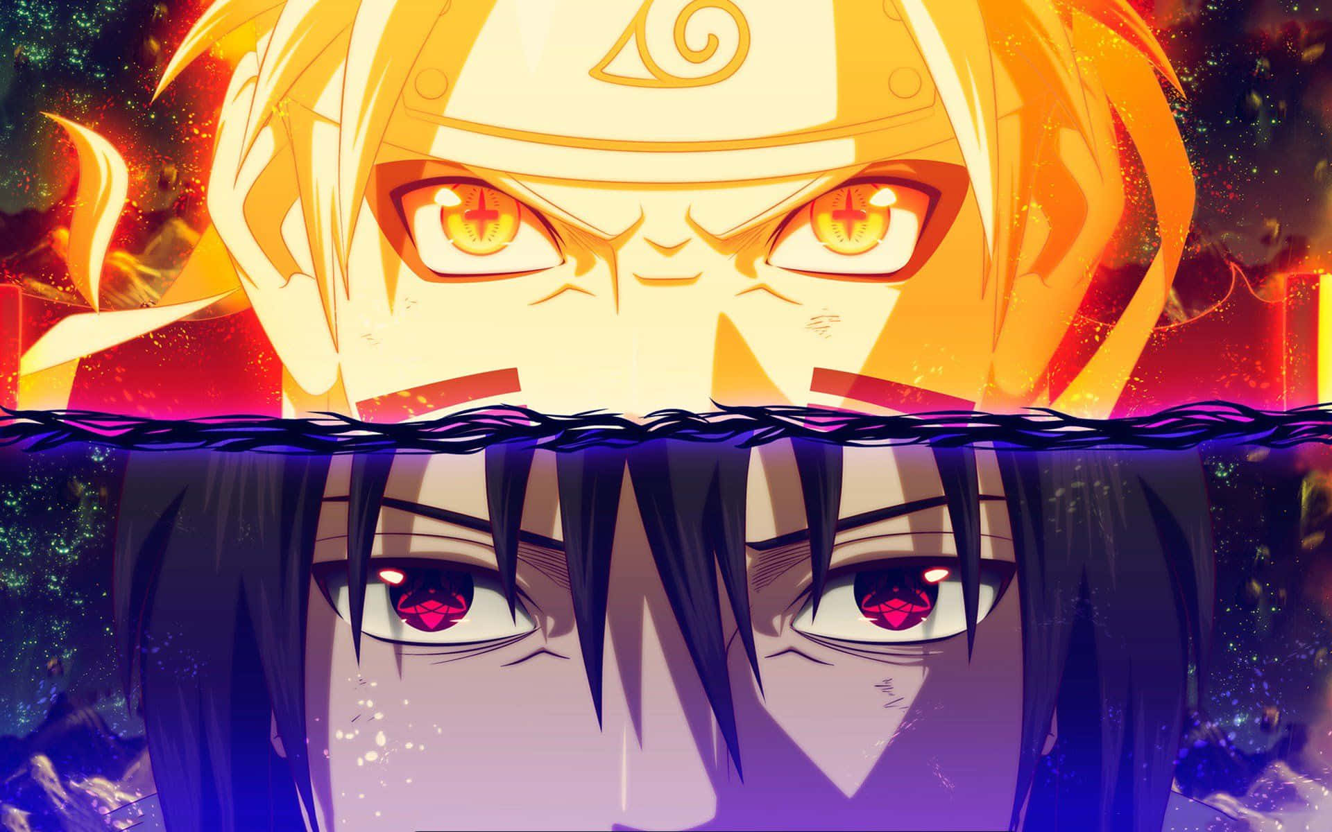 Liberala Tua Forza Interiore E Il Potere Con Gli Occhi Di Naruto. Sfondo