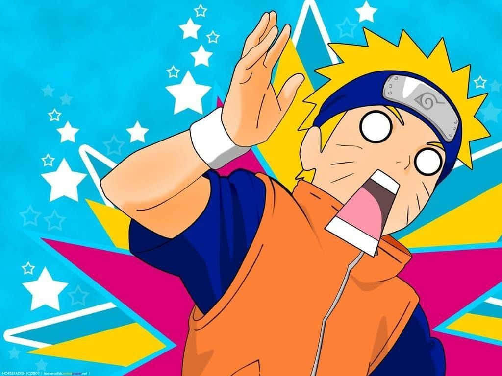 Naruto-ansigt med forbløffet udtryk tapet Wallpaper