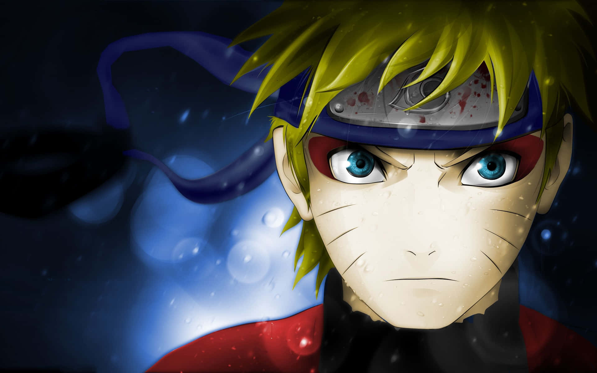 Rostrode Naruto Usando Protector De Banda Para La Cabeza. Fondo de pantalla