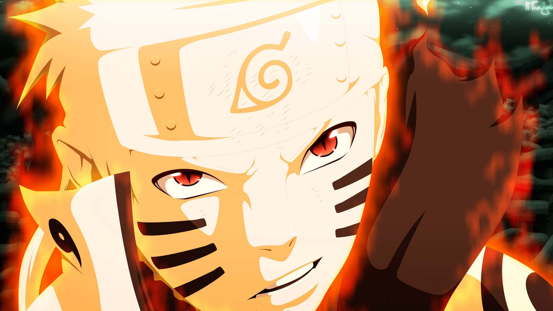 Rostro De Naruto En Modo Kurama Fondo de pantalla