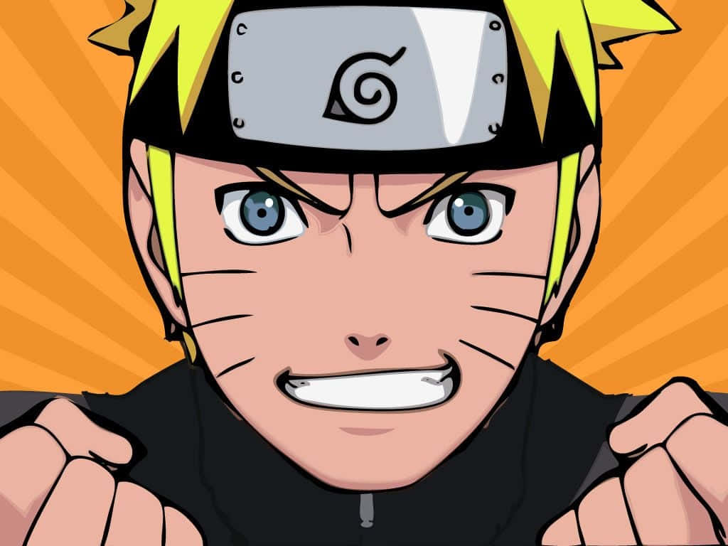 Naruto Face In A Motivated Expression Wallpaper
