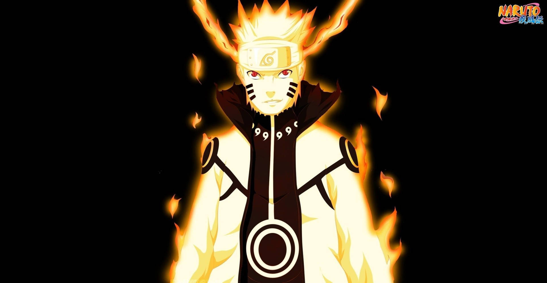 Naruto i sin endelige chakra-tilstand Wallpaper