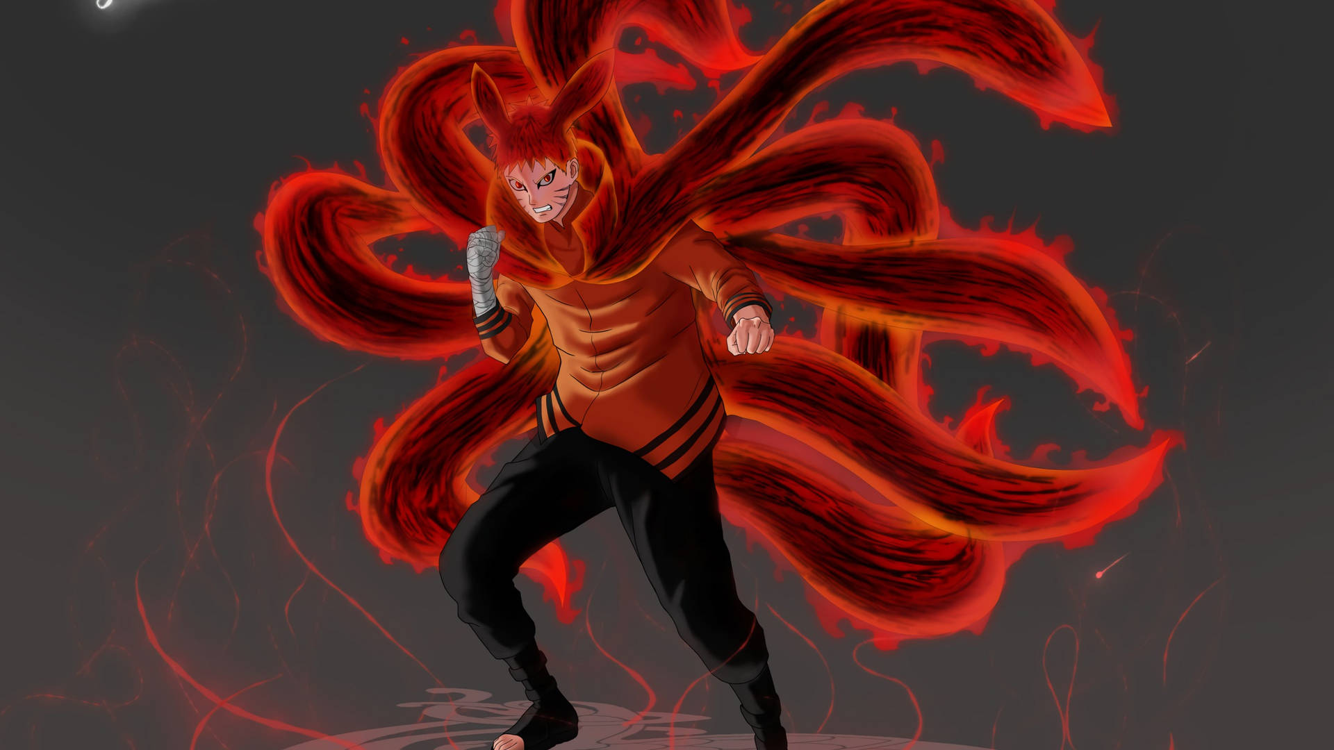 Se transformationen af Naruto til hans ultimative Endelige Form. Wallpaper