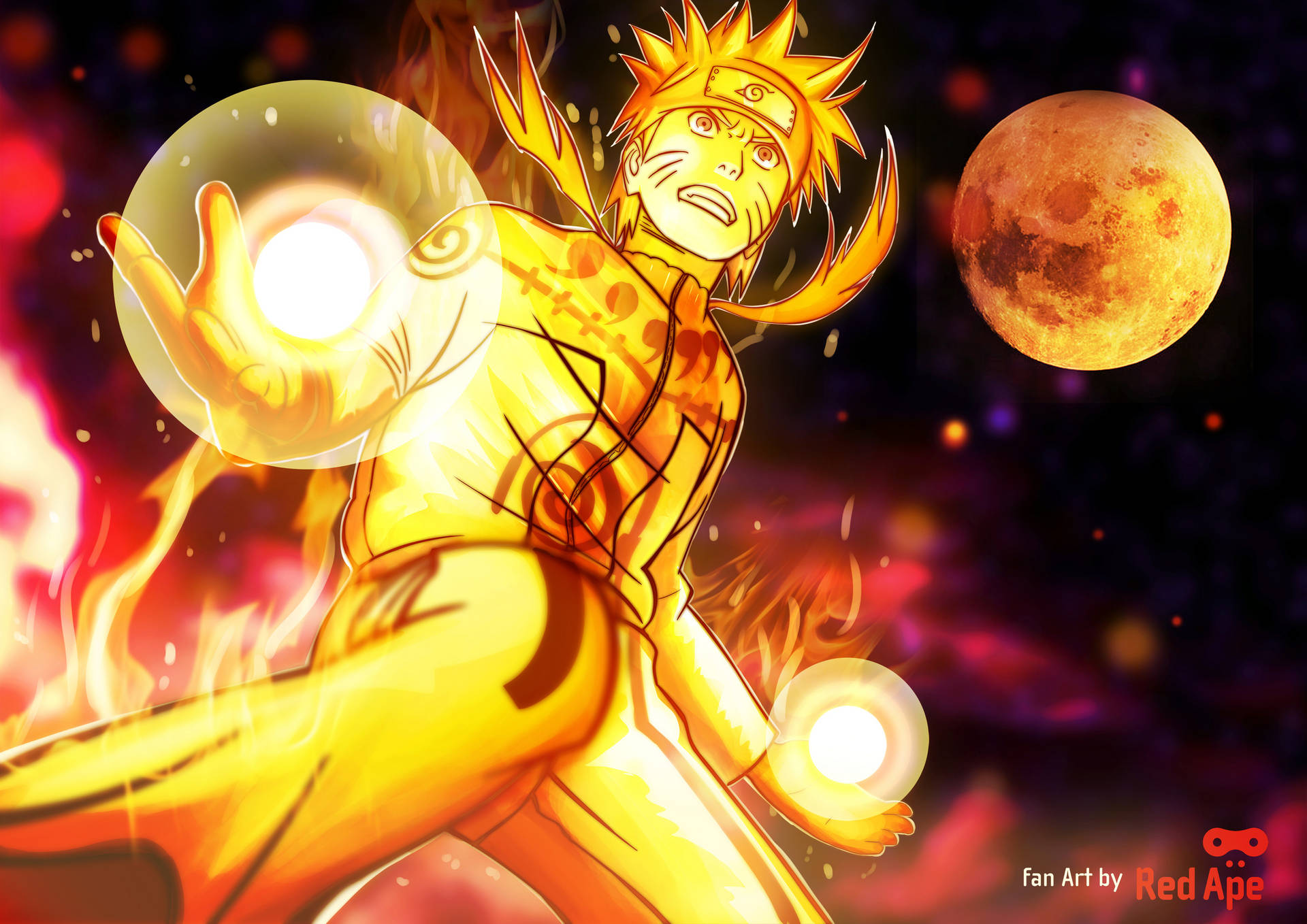 Naruto in his Final Form ready to save the world Wallpaper