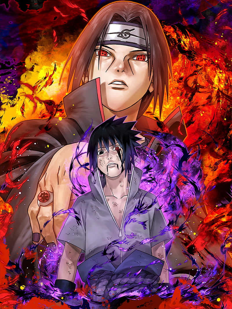 "Feel the Power of Fire with Naruto" Wallpaper