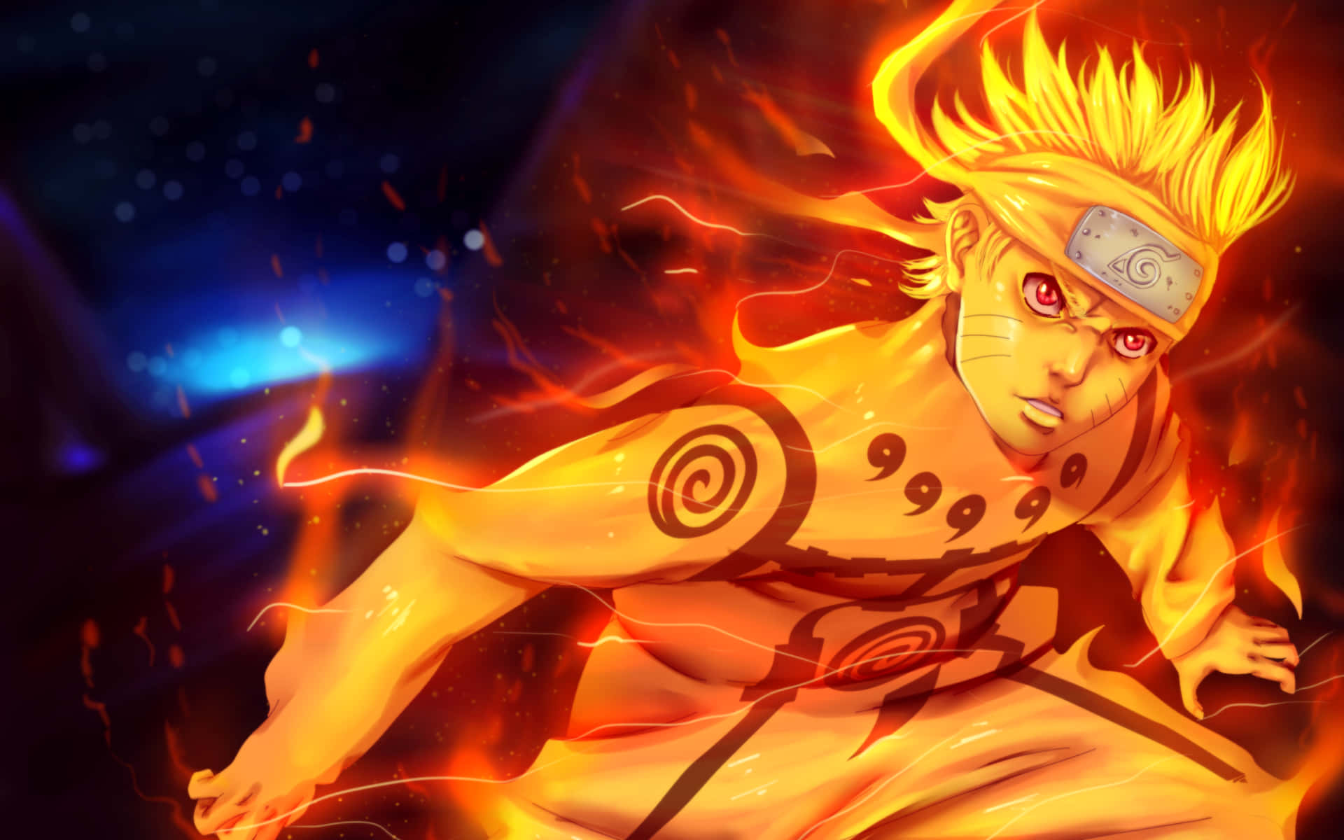 The fire of will: Naruto's undying inspiration for greatness Wallpaper